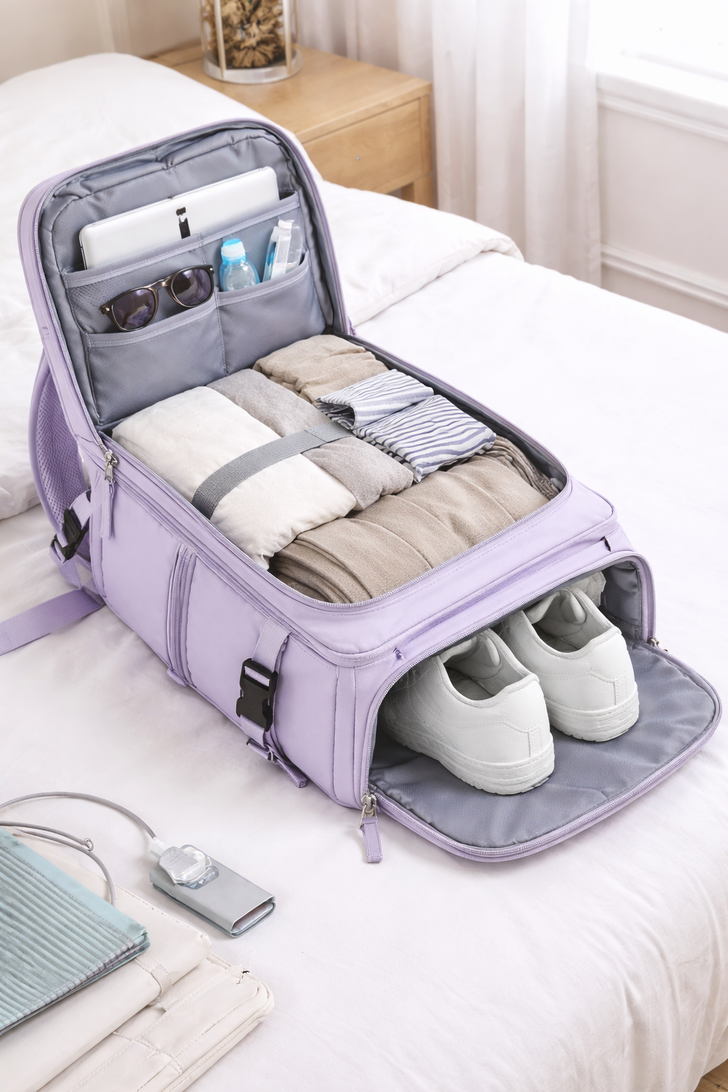 ¡Mochila de viaje inteligente! ✈️🎒