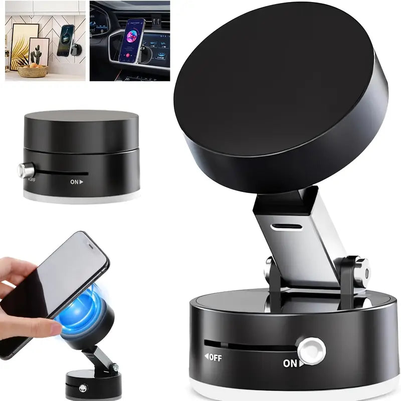 Fijación Segura y Rápida: Soporte Magnético para Celular